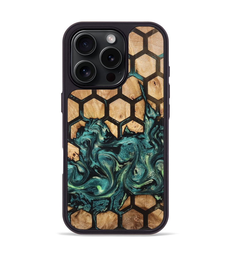 iPhone 16 Pro Wood Phone Case - Brandee (Pattern, 827189)