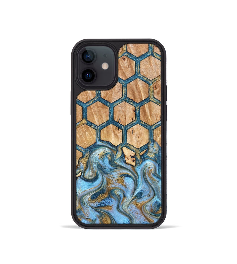 iPhone 12 mini Wood Phone Case - Jewel (Pattern, 827190)