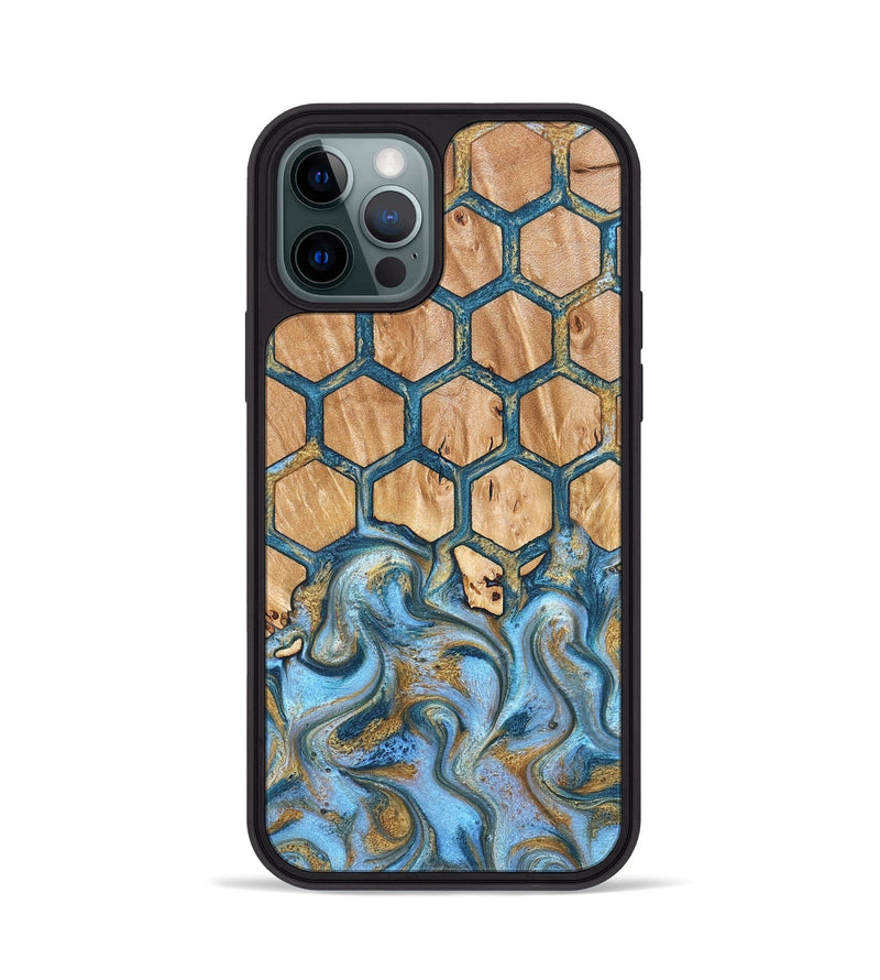 iPhone 12 Pro Wood Phone Case - Jewel (Pattern, 827190)