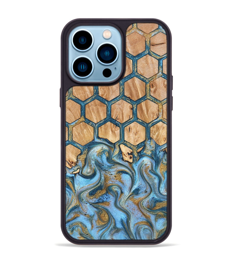 iPhone 14 Pro Max Wood Phone Case - Jewel (Pattern, 827190)
