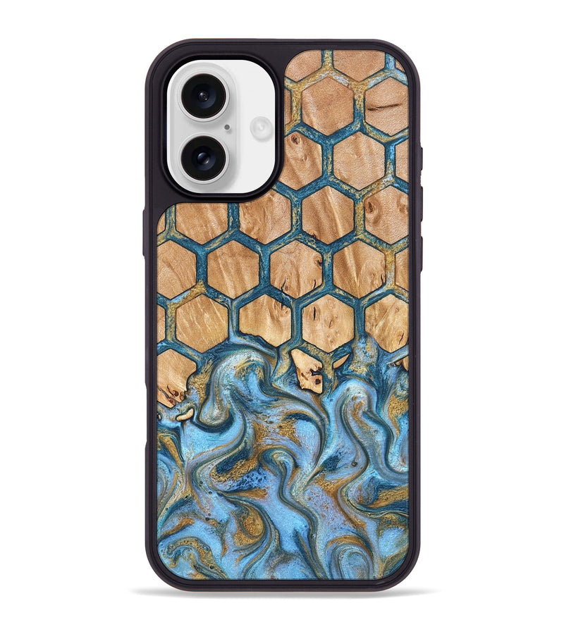 iPhone 16 Plus Wood Phone Case - Jewel (Pattern, 827190)
