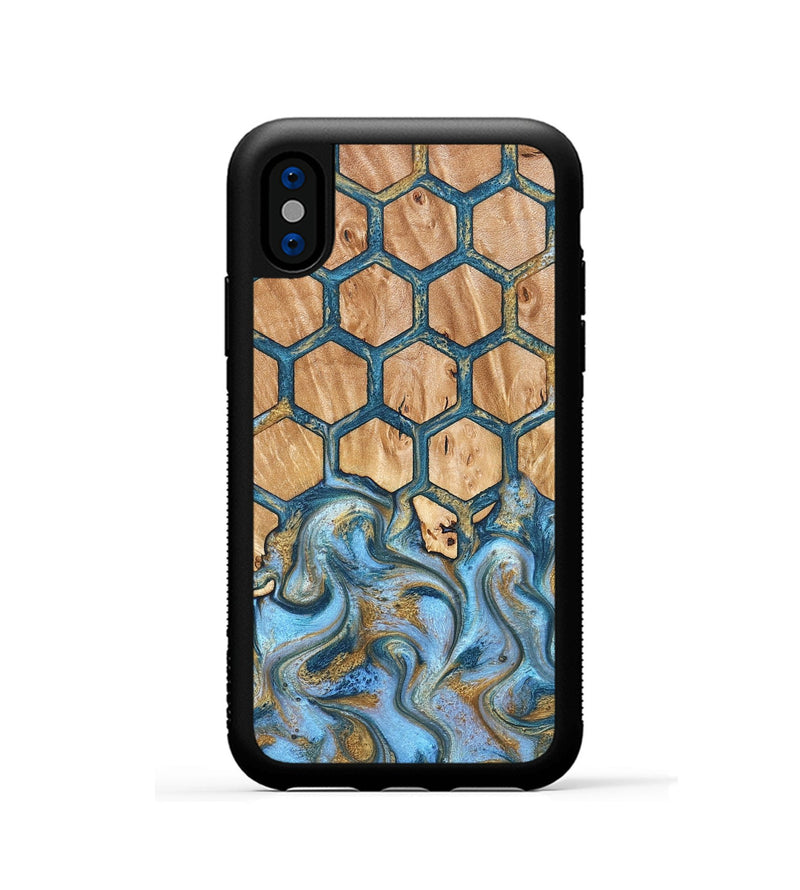iPhone Xs Wood Phone Case - Jewel (Pattern, 827190)