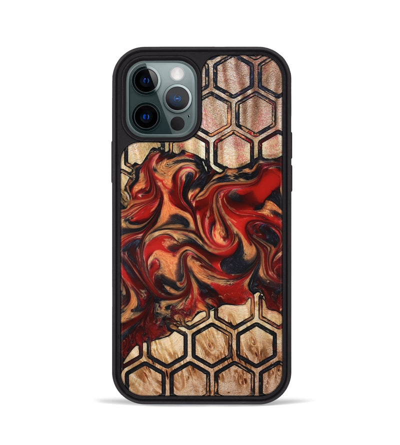 iPhone 12 Pro Wood Phone Case - Cathie (Pattern, 827192)