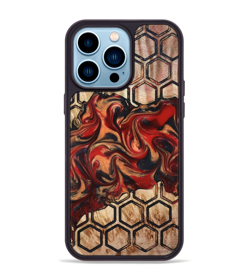 iPhone 14 Pro Max Wood Phone Case - Cathie (Pattern, 827192)