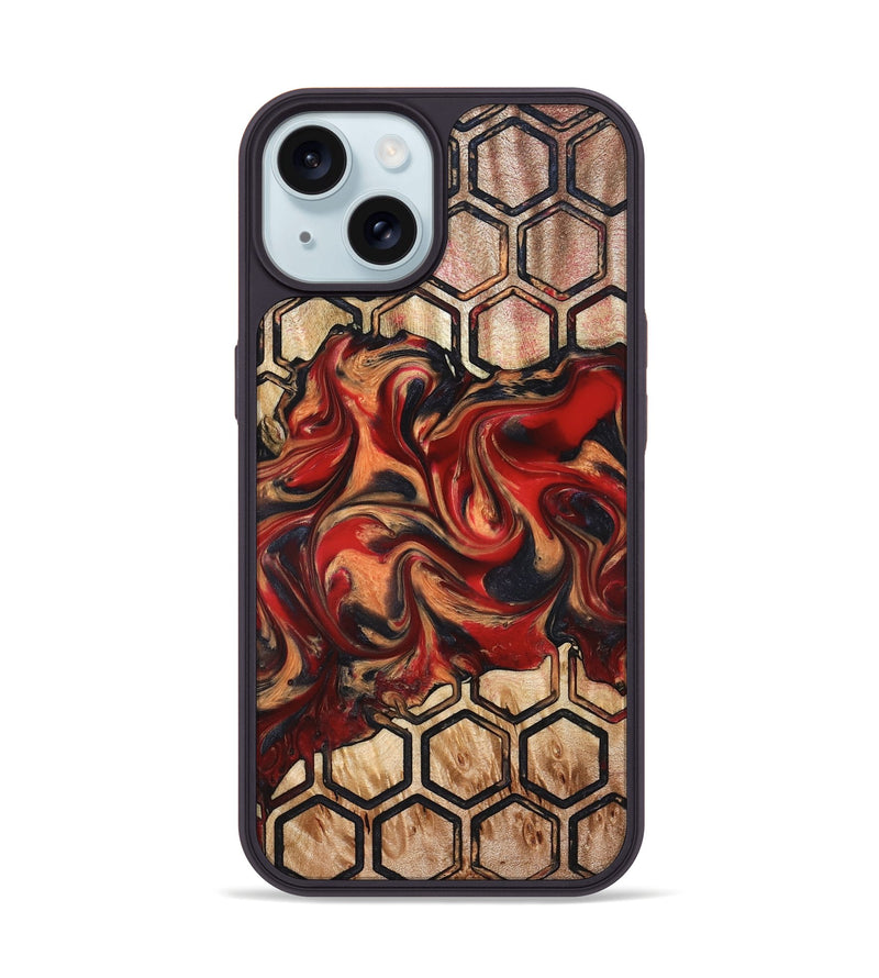 iPhone 15 Wood Phone Case - Cathie (Pattern, 827192)