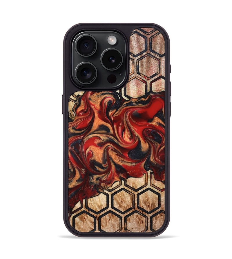 iPhone 15 Pro Wood Phone Case - Cathie (Pattern, 827192)