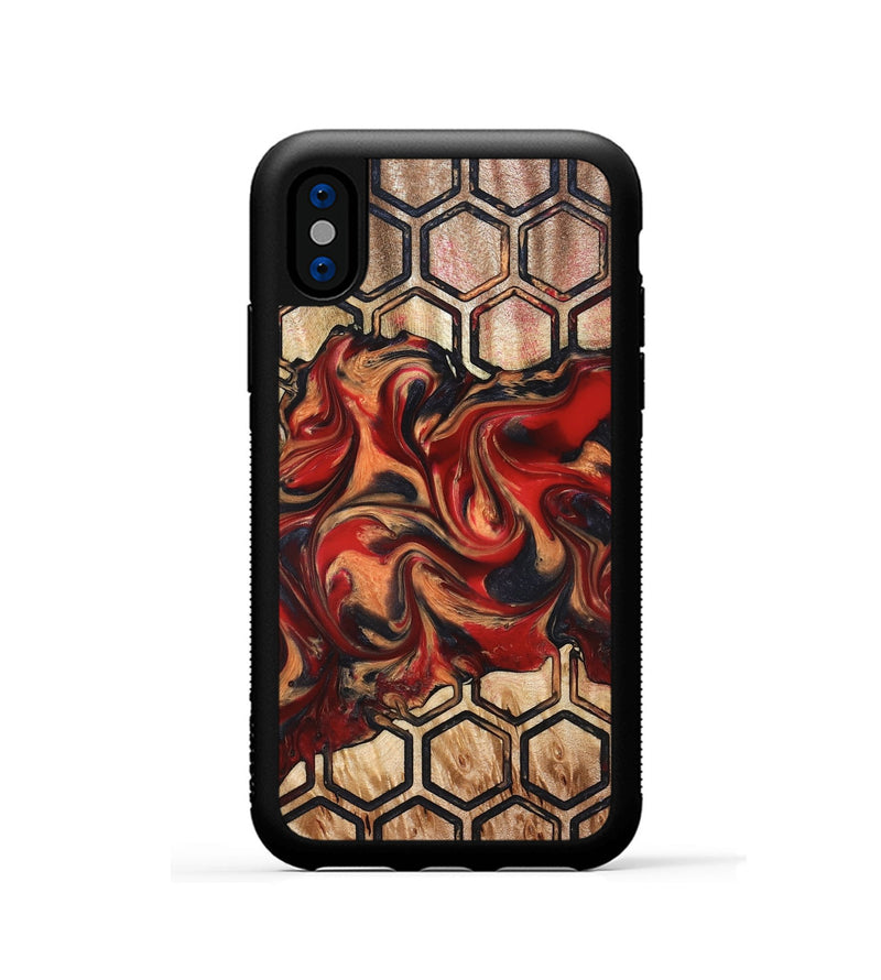 iPhone Xs Wood Phone Case - Cathie (Pattern, 827192)