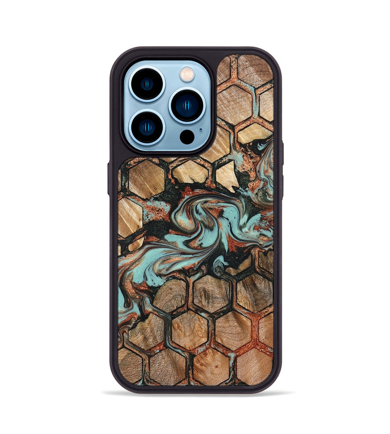 iPhone 14 Pro Wood Phone Case - Cali (Pattern, 827193)