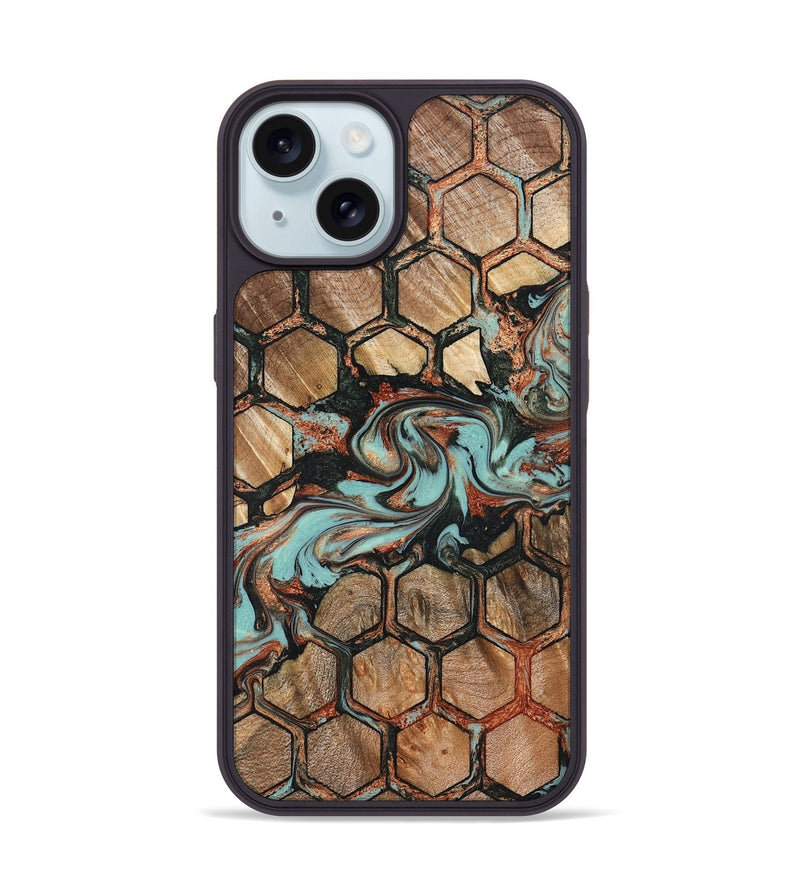 iPhone 15 Wood Phone Case - Cali (Pattern, 827193)