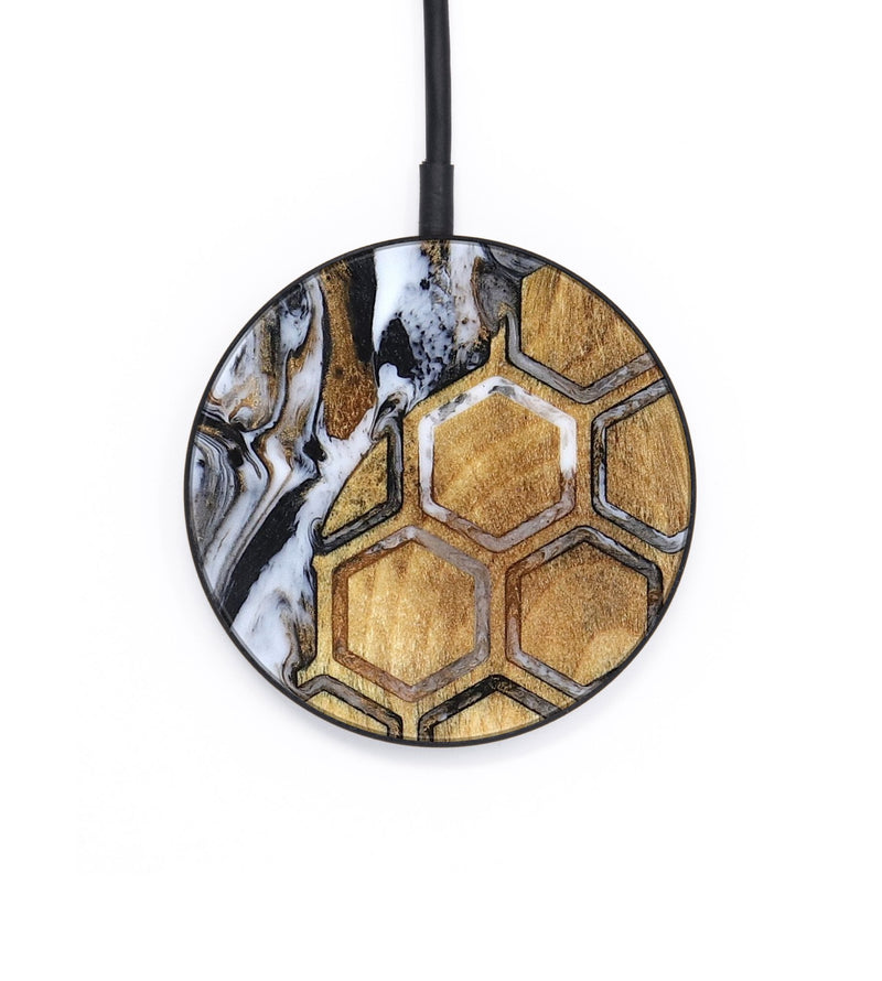 Circle Wood Wireless Charger - Halie (Pattern, 827194)