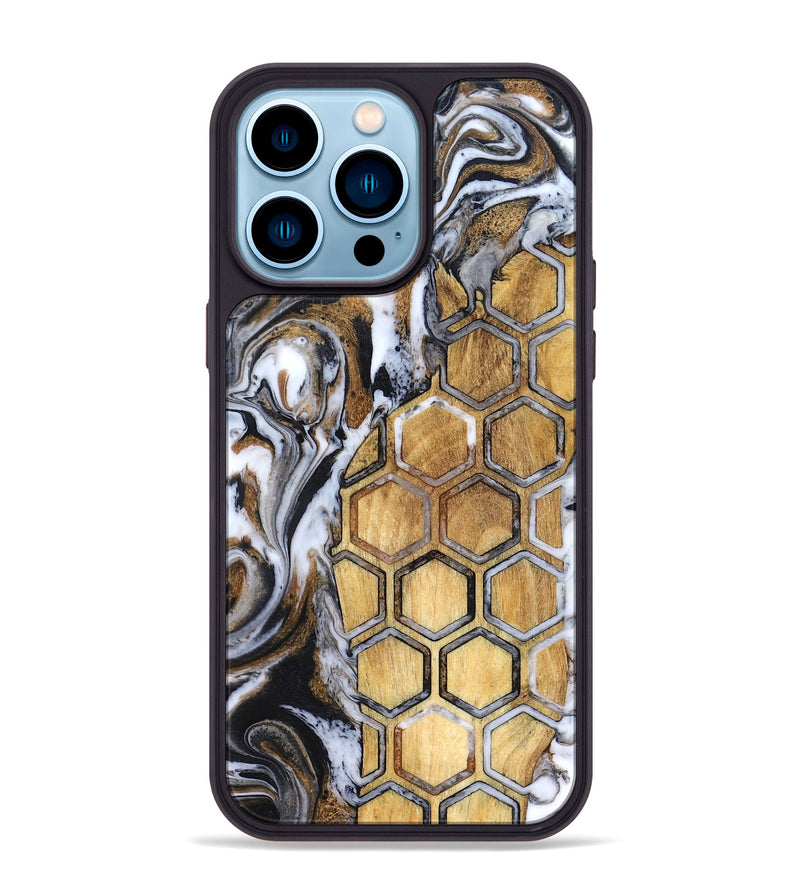 iPhone 14 Pro Max Wood Phone Case - Halie (Pattern, 827194)