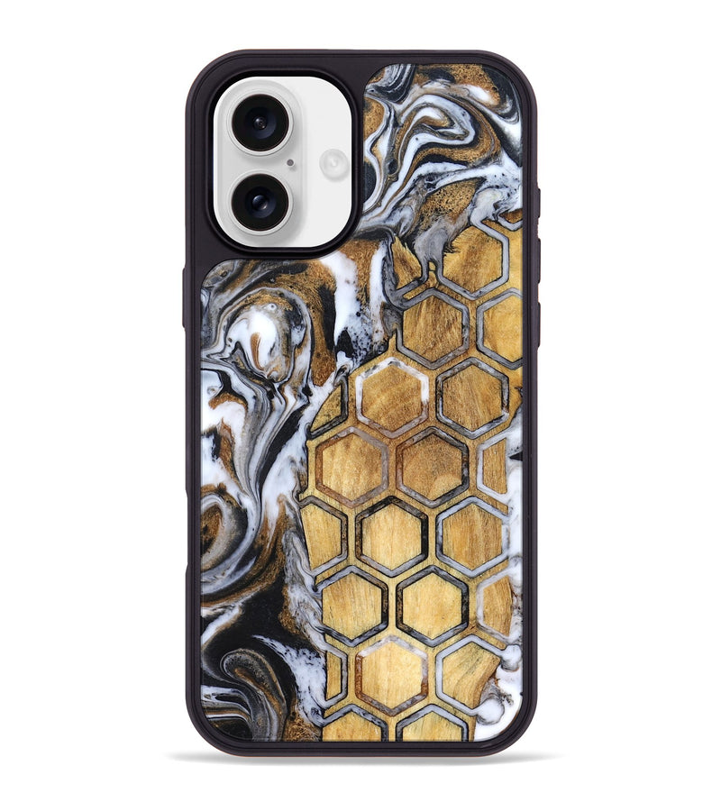 iPhone 16 Plus Wood Phone Case - Halie (Pattern, 827194)