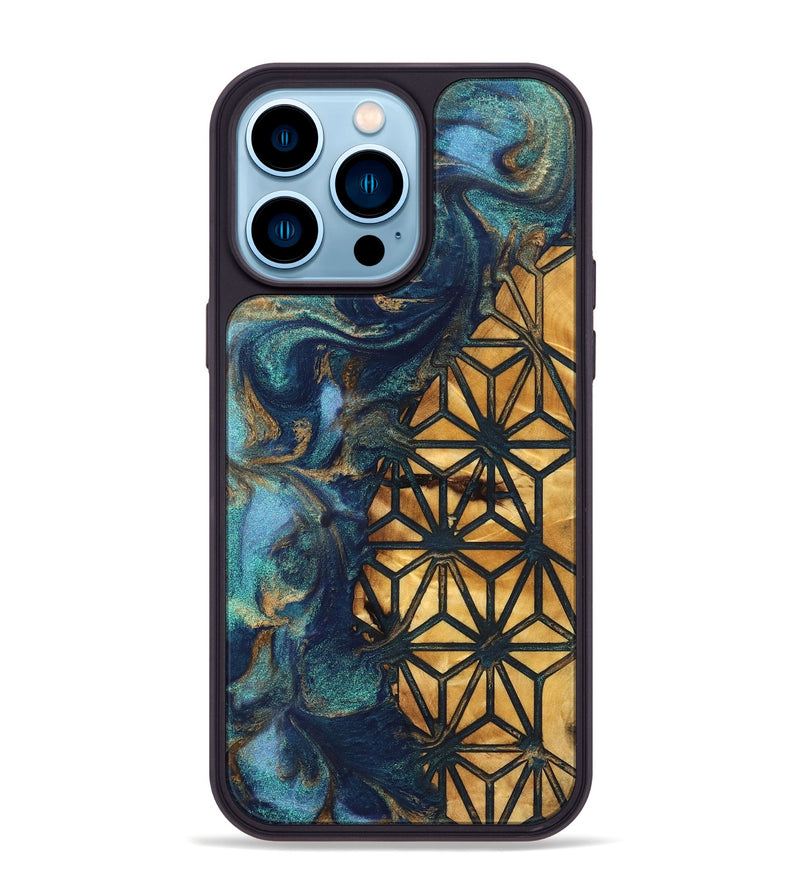 iPhone 14 Pro Max Wood Phone Case - Erika (Pattern, 827195)