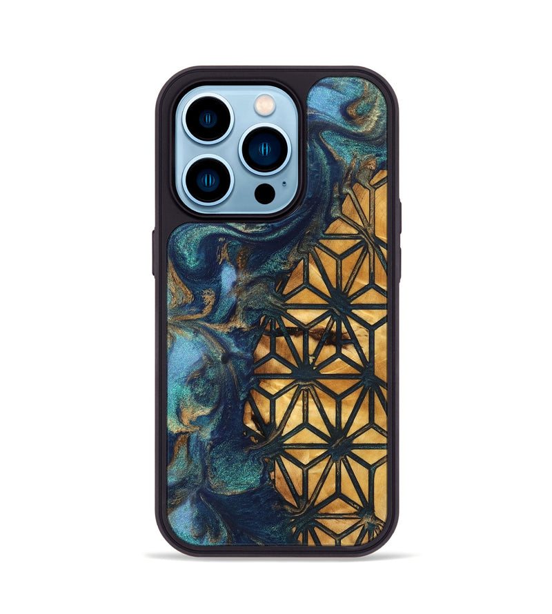 iPhone 14 Pro Wood Phone Case - Erika (Pattern, 827195)