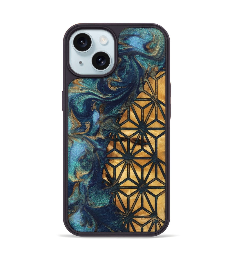 iPhone 15 Wood Phone Case - Erika (Pattern, 827195)