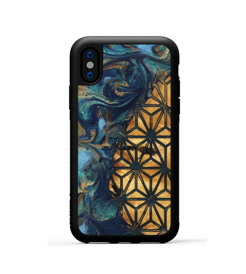 iPhone Xs Wood Phone Case - Erika (Pattern, 827195)