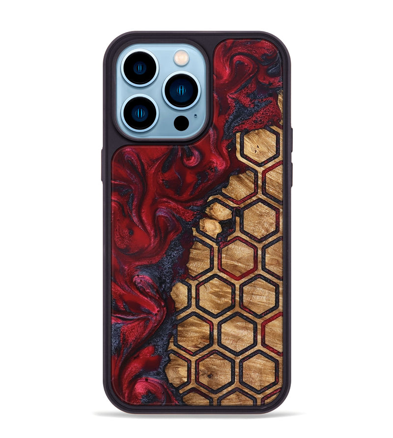 iPhone 14 Pro Max Wood Phone Case - Jazmyne (Pattern, 827197)