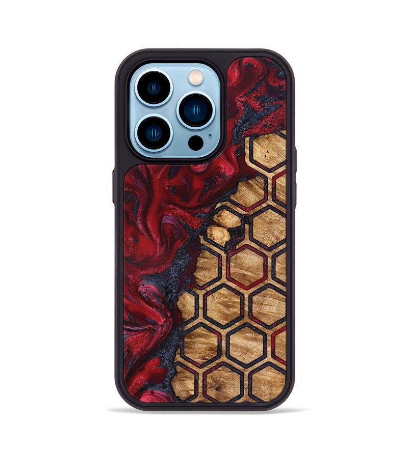 iPhone 14 Pro Wood Phone Case - Jazmyne (Pattern, 827197)