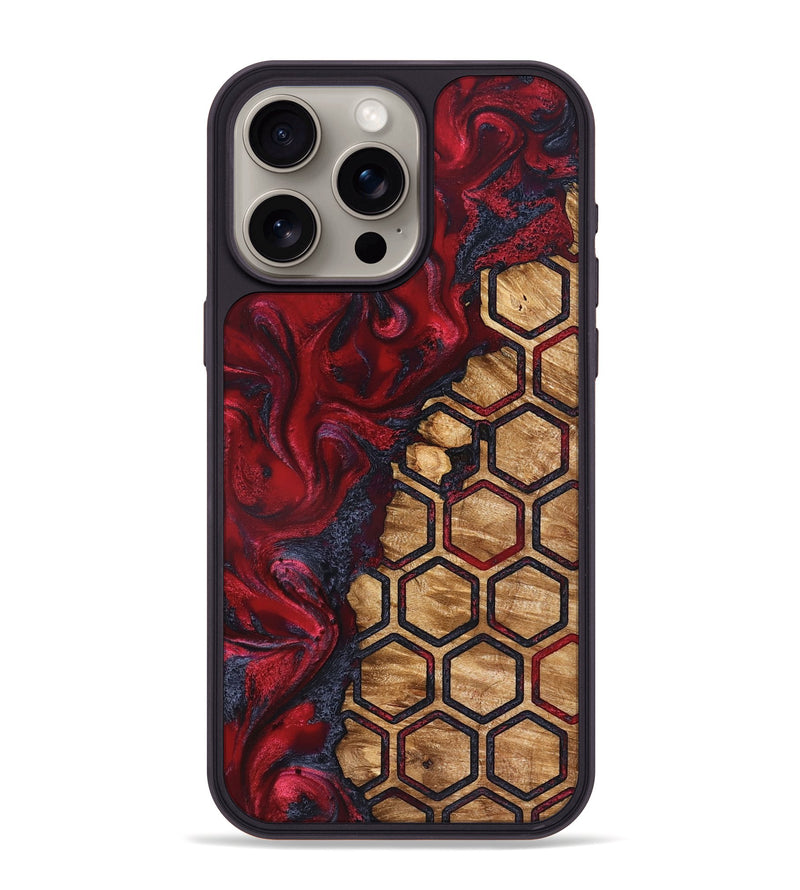 iPhone 15 Pro Max Wood Phone Case - Jazmyne (Pattern, 827197)
