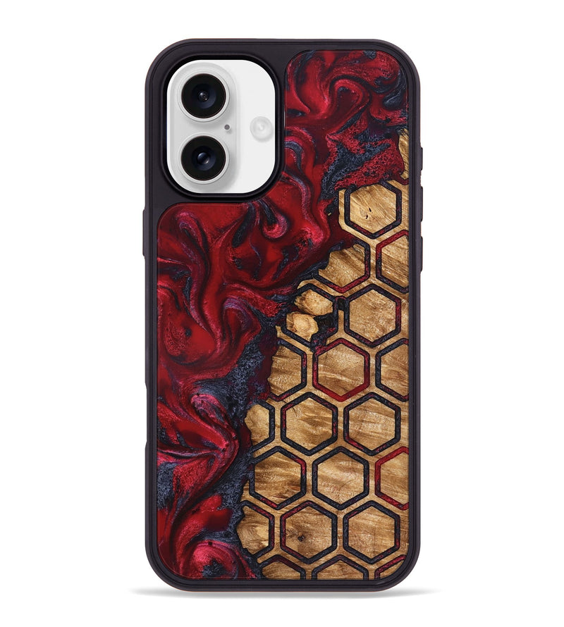 iPhone 16 Plus Wood Phone Case - Jazmyne (Pattern, 827197)