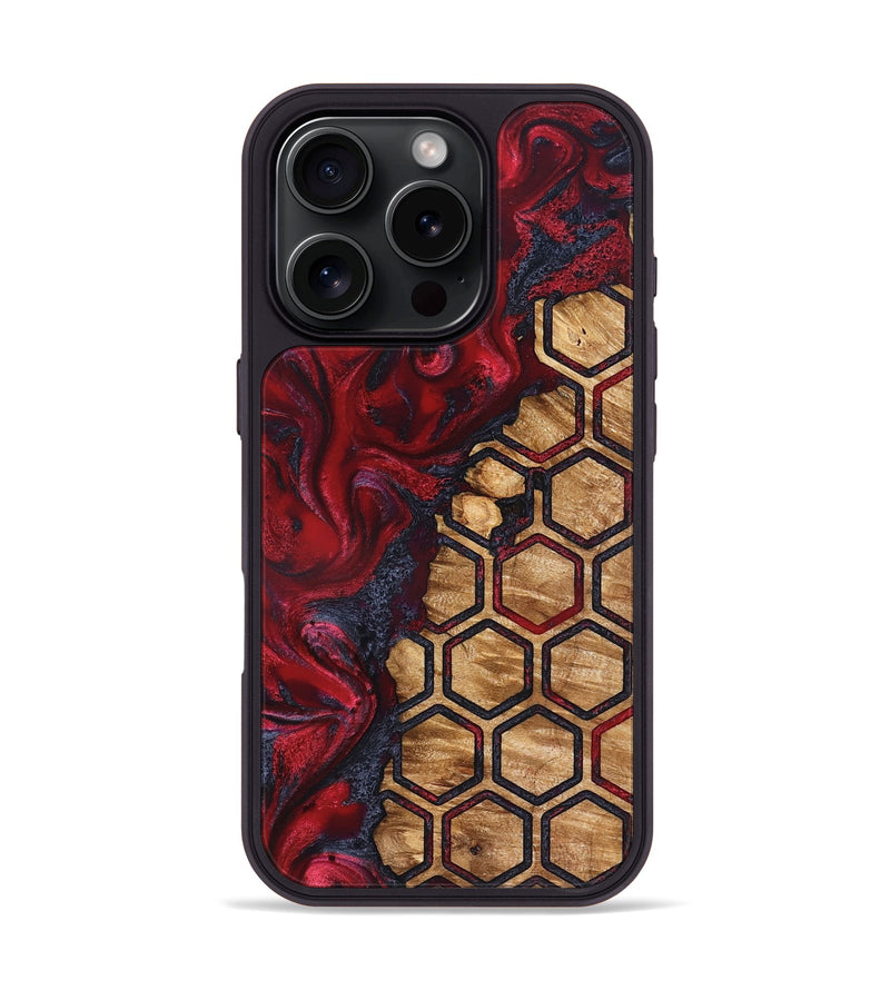 iPhone 16 Pro Wood Phone Case - Jazmyne (Pattern, 827197)