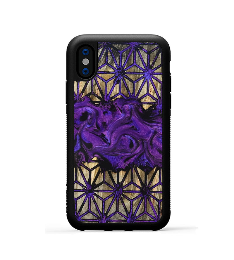 iPhone Xs Wood Phone Case - Duncan (Pattern, 827198)