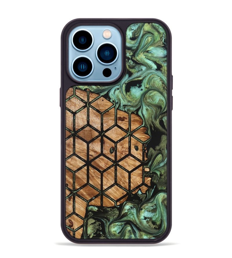 iPhone 14 Pro Max Wood Phone Case - Kirsten (Pattern, 827199)