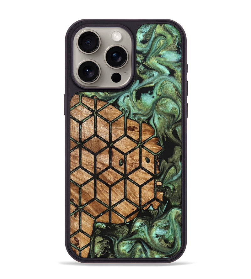 iPhone 15 Pro Max Wood Phone Case - Kirsten (Pattern, 827199)
