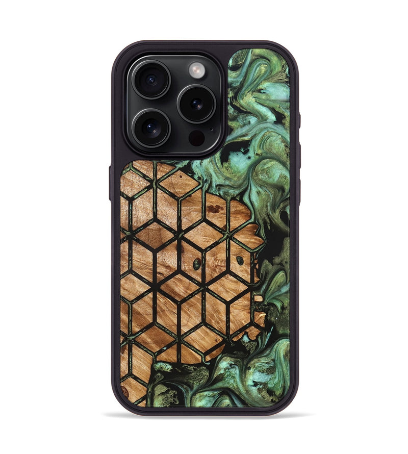 iPhone 15 Pro Wood Phone Case - Kirsten (Pattern, 827199)