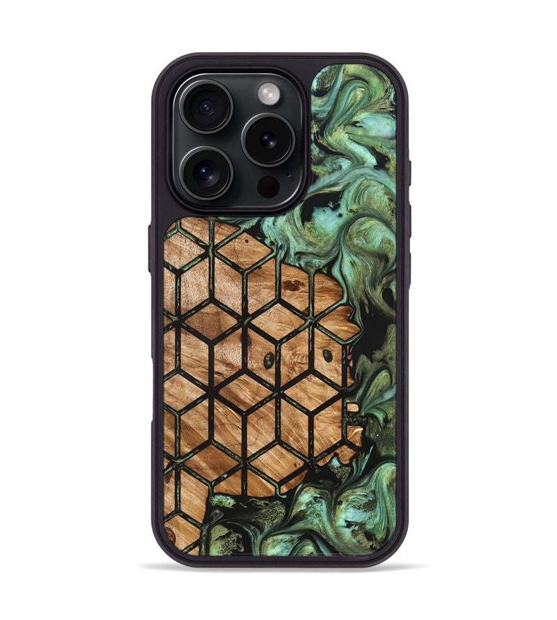 iPhone 16 Pro Wood Phone Case - Kirsten (Pattern, 827199)