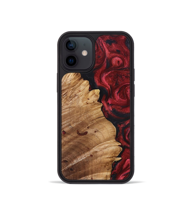 iPhone 12 mini Wood Phone Case - Franco (Red, 827200)