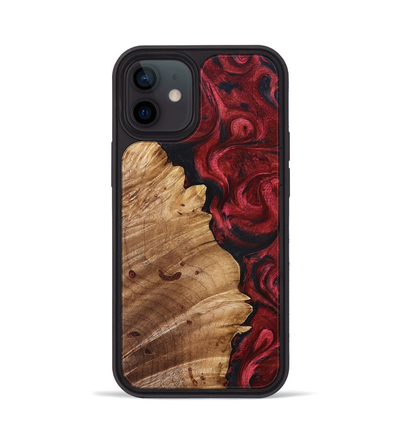 iPhone 12 Wood Phone Case - Franco (Red, 827200)