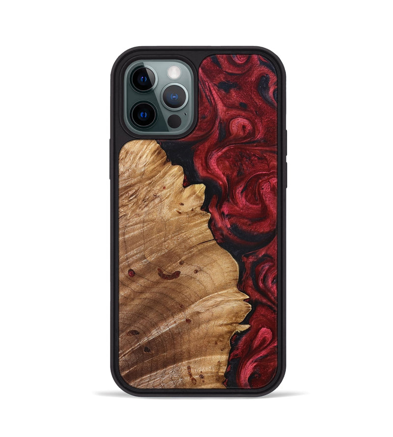 iPhone 12 Pro Wood Phone Case - Franco (Red, 827200)