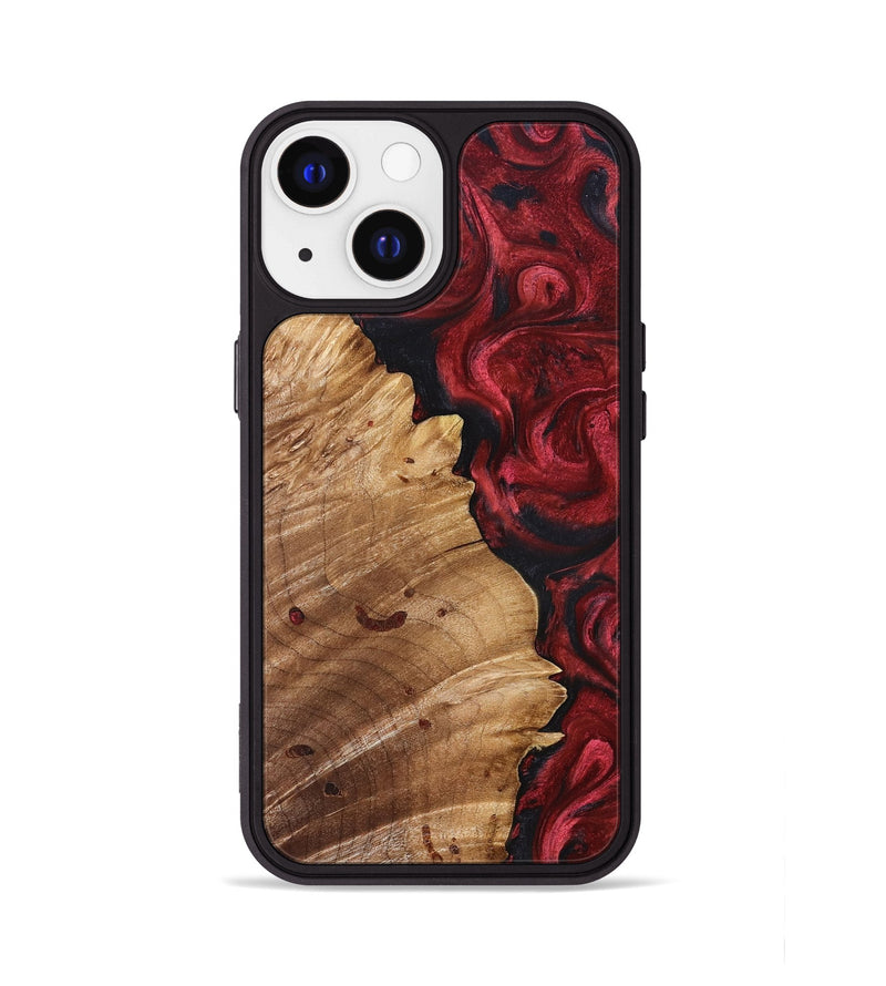 iPhone 13 Wood Phone Case - Franco (Red, 827200)