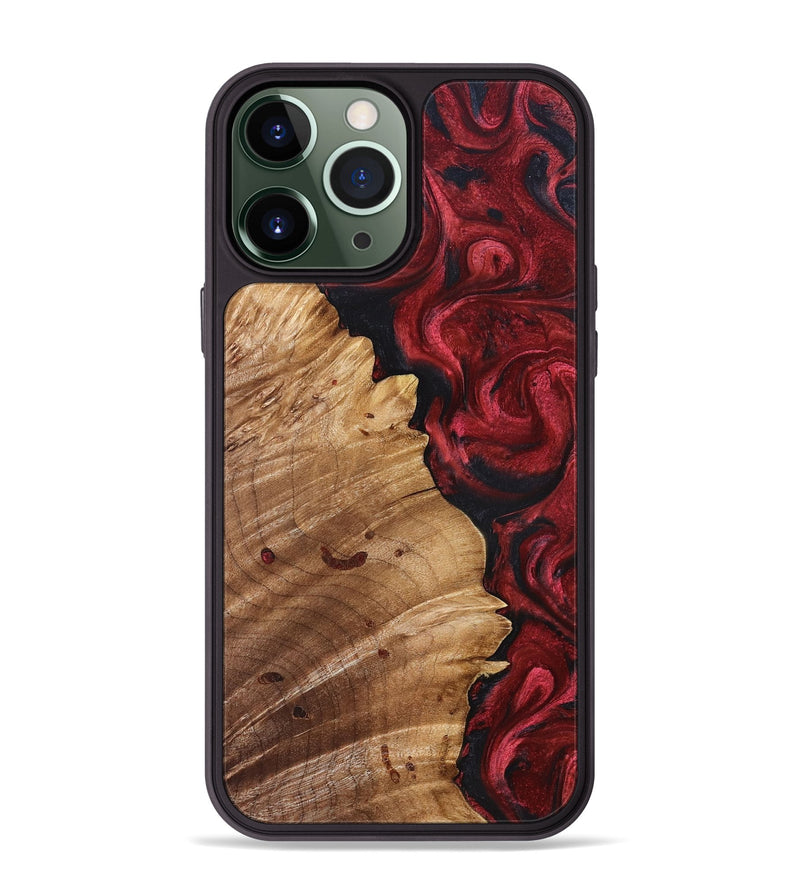 iPhone 13 Pro Max Wood Phone Case - Franco (Red, 827200)