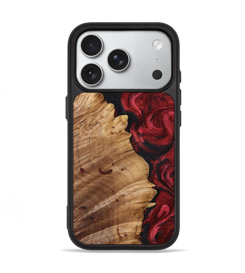 iPhone 18 Pro Wood Phone Case - Franco (Red, 827200)