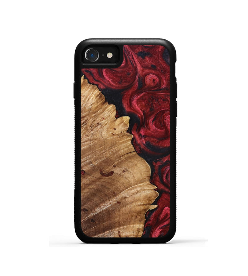 iPhone SE Wood Phone Case - Franco (Red, 827200)