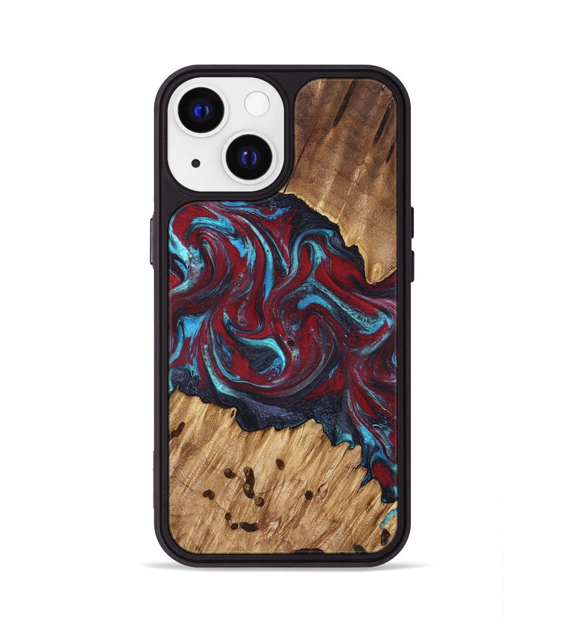 iPhone 13 Wood Phone Case - Sanaa (Red, 827201)