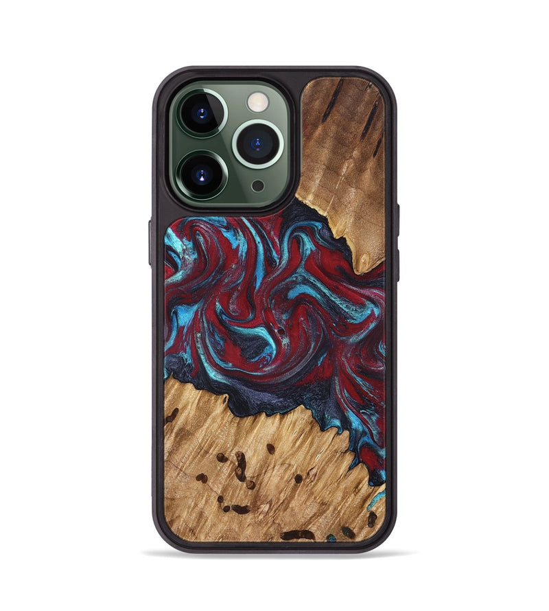 iPhone 13 Pro Wood Phone Case - Sanaa (Red, 827201)