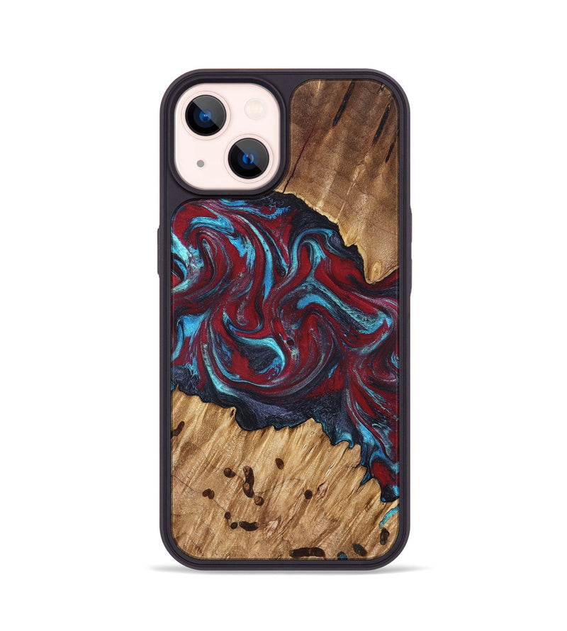 iPhone 14 Wood Phone Case - Sanaa (Red, 827201)