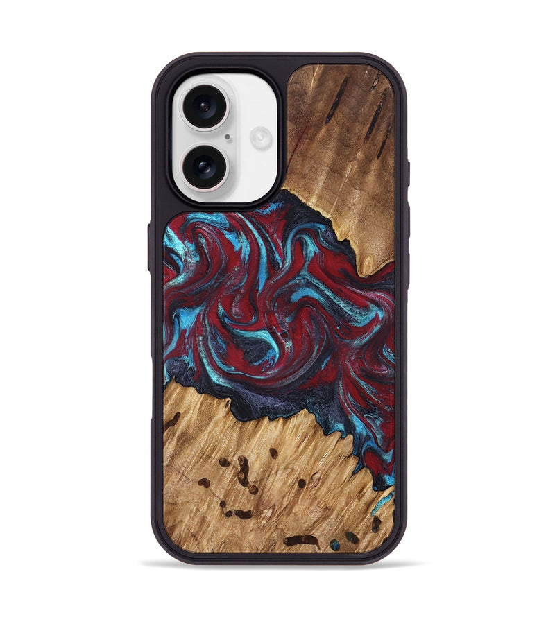 iPhone 17 Wood Phone Case - Sanaa (Red, 827201)