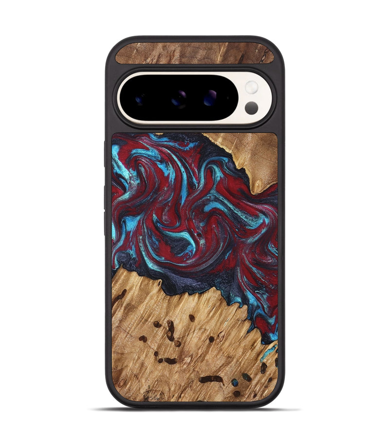 Pixel 9 Pro Wood Phone Case - Sanaa (Red, 827201)