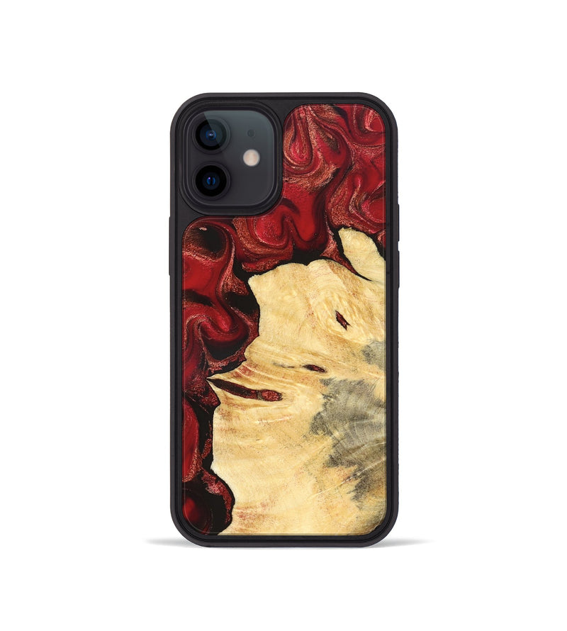 iPhone 12 mini Wood Phone Case - Josiah (Red, 827202)