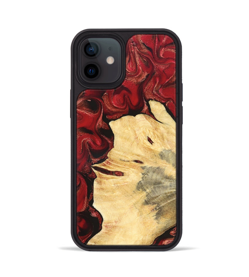 iPhone 12 Wood Phone Case - Josiah (Red, 827202)