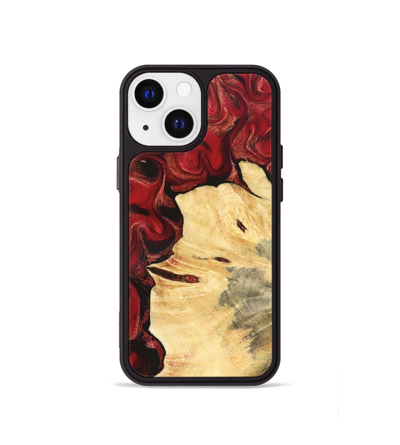 iPhone 13 mini Wood Phone Case - Josiah (Red, 827202)