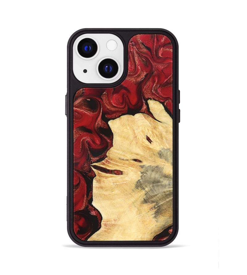 iPhone 13 Wood Phone Case - Josiah (Red, 827202)