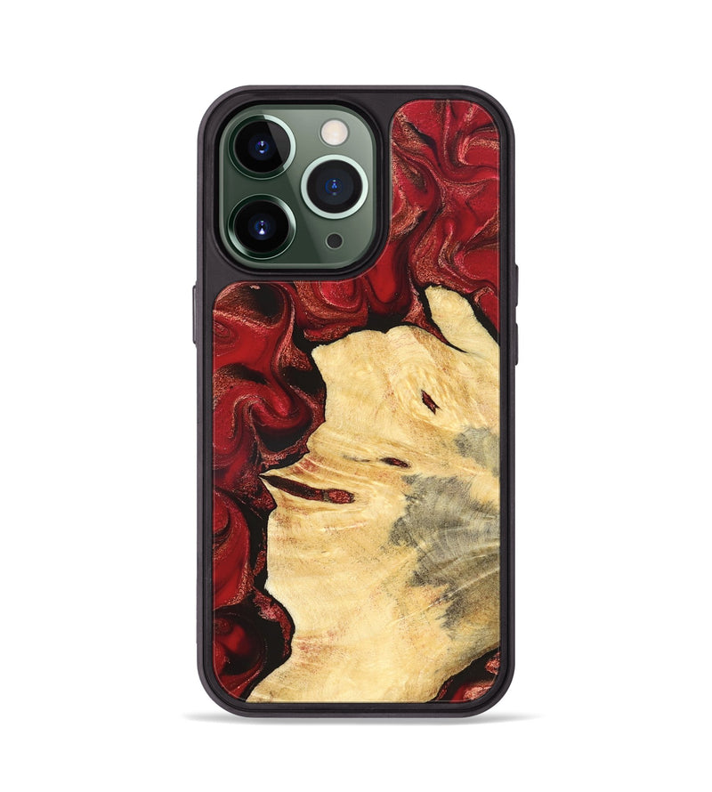 iPhone 13 Pro Wood Phone Case - Josiah (Red, 827202)