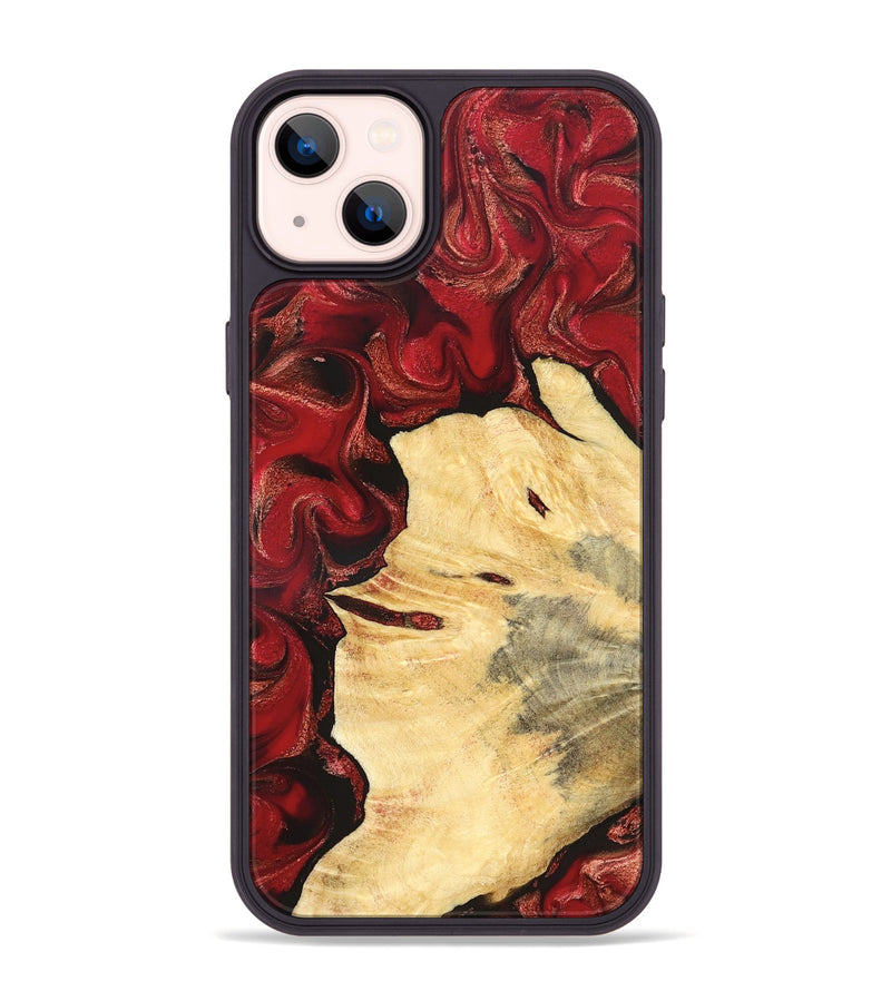 iPhone 14 Plus Wood Phone Case - Josiah (Red, 827202)