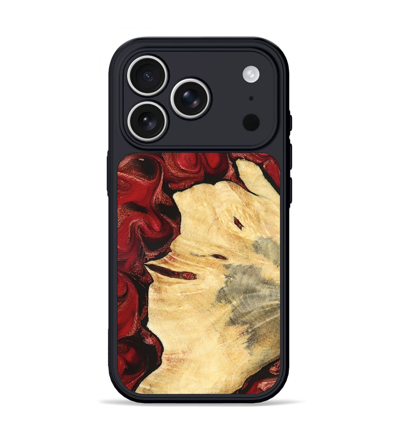 iPhone 17 Pro Wood Phone Case - Josiah (Red, 827202)