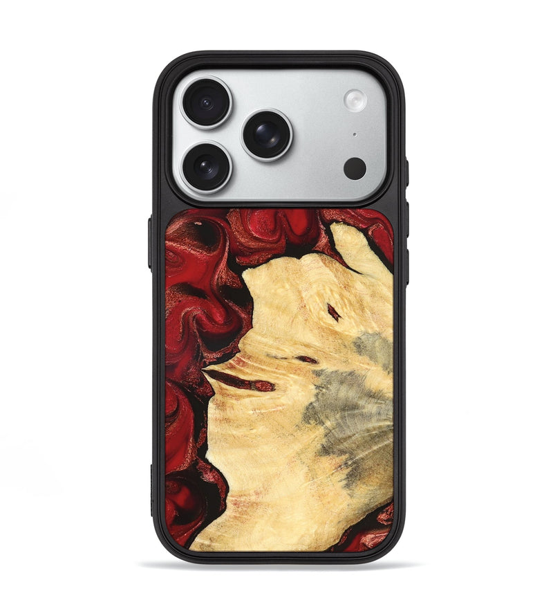 iPhone 18 Pro Wood Phone Case - Josiah (Red, 827202)